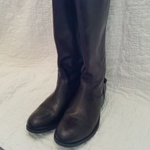 Frye Chocolate Brown Leather Boots 7 1/2